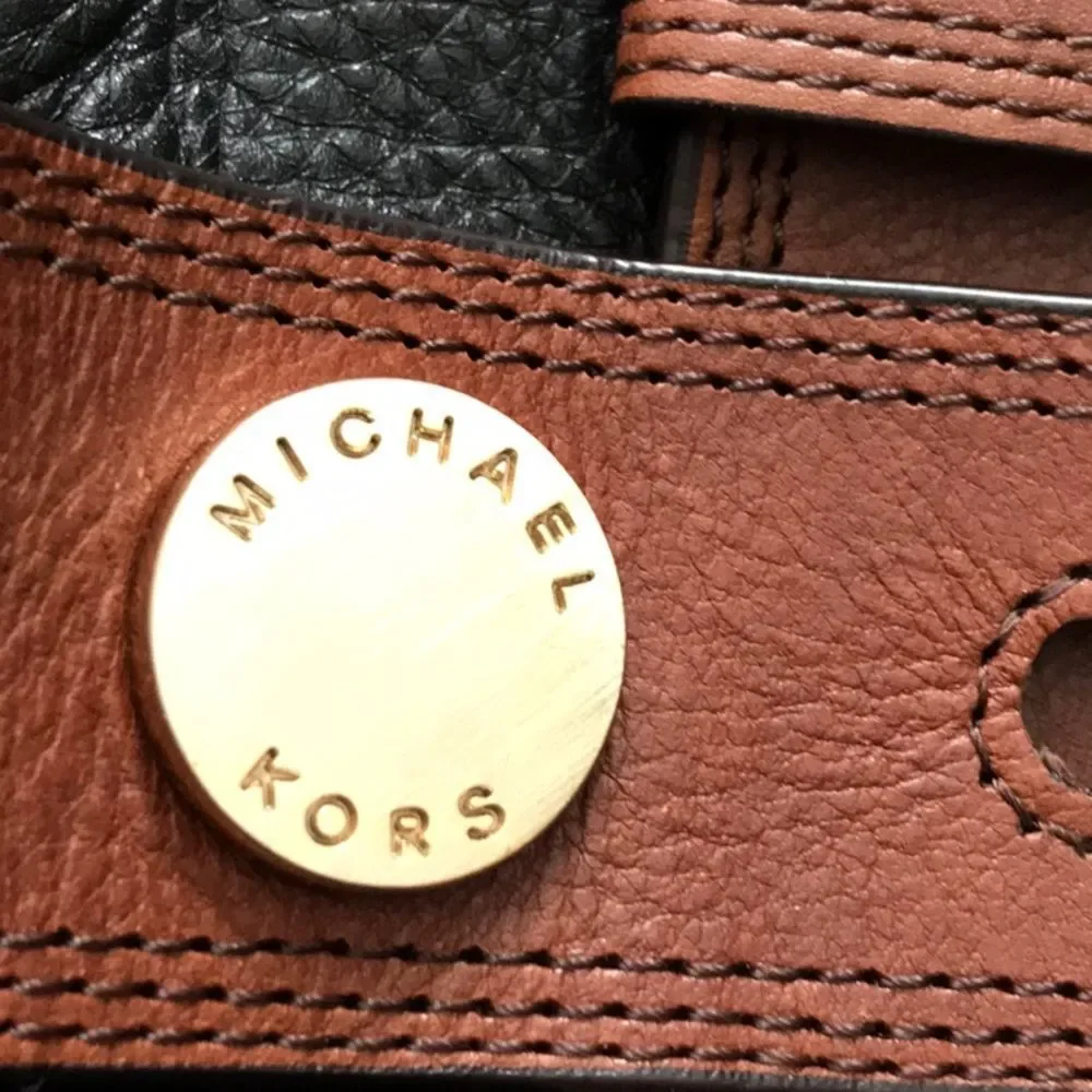 Michael Kors black & brown Leather handbag. - Picture 15 of 16